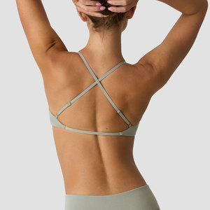 Sujetador deportivo sin espalda para mujer, diseño personalizado con tiras, para yoga, fitness, uso casual al aire libre y running. - Product Image 2
