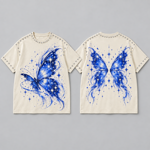 Tribal Star <b>T</b> <b>Shirts</b> Oversized Rhinestone Abstract Graphics Everyday Styling Weekend Clothing <b>Festival</b> Attire Decorative Details - Product Image 1