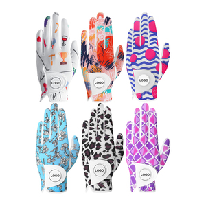 Gants de golf personnalisables en cuir Cabretta véritable blanc pour hommes adultes, accessoires de sport résistants à la pluie, design personnalisé durable - Product Image 1