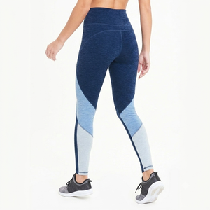 Pantalones de yoga de cintura alta con bloques de color para mujer |   Leggings Deportivos Transpirables Sin Costuras para Gimnasio y Running - Product Image 3
