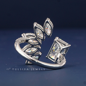 Elegante Anillo de Diamante Sintético Cultivado en Laboratorio de Oro de 14K para Mujer, Anillo de Compromiso Moderno y Elegante, Joyería Fina, Regalo para Boda - Product Image 6