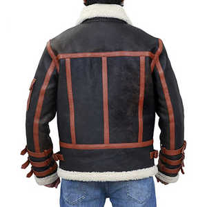 Chaqueta de Cuero Genuino Hecha a Mano de Primera Calidad, Suave y Real, para Hombre, Acolchada, Transpirable, con Diseño Único, Nueva Moda de Invierno - Product Image 2