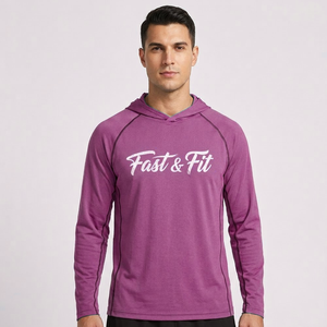 Vente en gros de sweats à capuche de pêche pour hommes, à manches longues, légers, respirants, à séchage rapide, avec sublimation de logo - Product Image 4