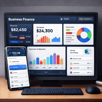 Développement de logiciels Fintech, applications web et mobiles, tableau de bord administratif professionnel avancé, prise en charge Linux/Mac, multilingue, stock personnalisé