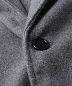 Manteau long pour homme, trench-coat surdimensionné, longueur au sol, vêtement d'extérieur chaud pour l'hiver, trench-coat uni, tricoté, coupe-vent, en laine, respirant - Product Image 5