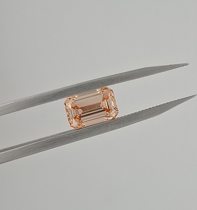 RAAMAA Emerald Cut Fancy Intense IGI Certified Lab Grown CVD HPHT VS1 Clarity 1ct 2ct 3ct Loose Diamond Engagement - Product Image 5