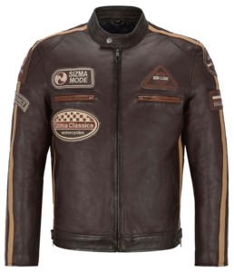 <b>Smart</b> Range Leather Custom 100% Genuine Sizma Wax Sheep Napa Leather <b>Men's</b> Winter Streetwear <b>Jacket</b> Silk Lining YKK Zipper - Product Image 4
