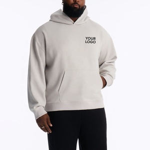 Hoodies Men Custom logo Cotton Thick Heavy <b>Weight</b> <b>Blank</b> Hoodies High Quality Warm Oversize Men's Cotton Hoodies 500 GSM - Product Image 1