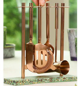 Juego de Barra de Latón de Diseño Exclusivo con Acabado Dorado, Personalizable con Logotipo, Juego de Utensilios de Bar para Cócteles de Alta Calidad al Mejor Precio - Product Image 5