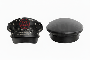 Classic Style Genuine Leather Peak <b>Cap</b> With Curved Visor Premium Quality Elegant Appearance Custom Logo Lace Decoration Peak <b>Cap</b> - Product Image 3