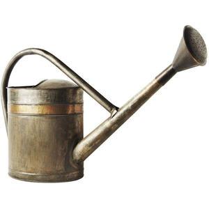 Arrosoir moderne en acier galvanisé avec bec amovible et accents en cuivre, pot d'arrosage en métal pour plantes d'intérieur et d'extérieur - Product Image 4