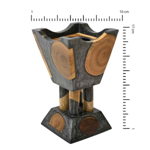 Premium Luxury Mubkhar Incense Holder <b>Burner</b> Set Handcrafted Epoxy Resin Wood Bakhoor <b>for</b> Aromatic Home Gifting Incense Diffuser - Product Image 3