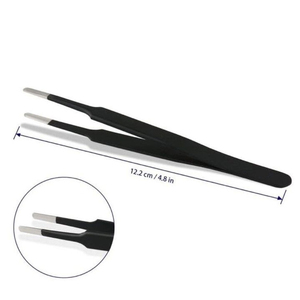 New Colorful Stainless Steel Eyelash Tweezers 2 Pieces <b>Set</b> Curved 90 Degree Pointed Tip False Eyelash Extension Durable - Product Image 6