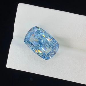 Diamante de Laboratorio de 5.00 CT, Corte Cojín, VS1 - VS2, Color Azul Intenso, Diamante Cultivado en Laboratorio, Joyería Personalizada - Product Image 1