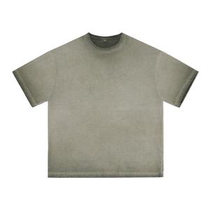 Camiseta de Gran Tamaño para Hombre, 230 g/m², 100% Algodón, Lavada con Ácido, con Estampado Gráfico, Estilo Vintage, Logotipo Personalizado, Venta al Por Mayor del Fabricante - Product Image 5