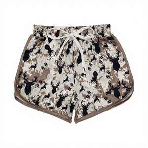 Shorts de Mujer con Estampado de Ciervo, Cintura con Cordón, Estilo Casual, Transpirables, de Poliéster Tejido - Product Image 2