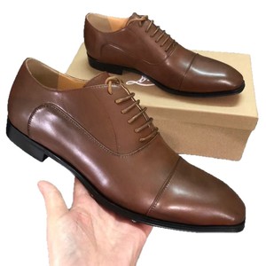 Chaussures en cuir pour hommes, style formel, surface noire brillante, cuir véritable, confortables, pour le bureau, les trajets quotidiens, le travail - Product Image 5