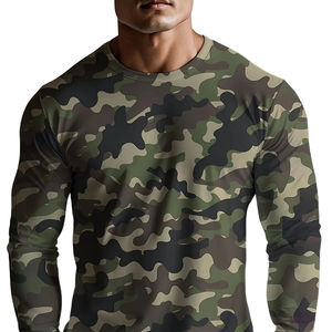 T-shirt de sport pour homme, coupe classique, 100 % polyester, à manches courtes, tricoté sur le devant, motif Aigle Bleu, séchage rapide, anti-UV UPF50 - Product Image 5