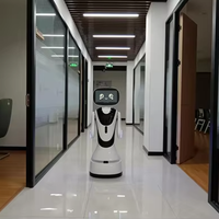 Robot d'accueil intelligent Timo AI, nouvelle version ChatGPT, recharge automatique, affichage vidéo et photo, guide mobile pour les écoles, les entreprises et les halls