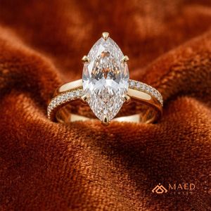 Oval Cut Gold Plated Halo Engagement <b>Ring</b> for Women Elegant Bridal Wedding Jewelry Anniversary Gift - Product Image 4
