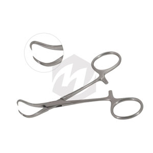 Pince à serviettes Backhaus pour main gauche, en acier inoxydable de qualité chirurgicale, instruments médicaux pour drapage et fixation des serviettes, autoclavable et antirouille - Product Image 2