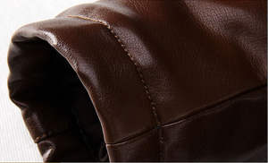 แจ็คเก็ตหนังแท้ผู้ชายแบบสั่งทำ OEM ทรงเข้ารูป แขนยาว คุณภาพสูง สไตล์ยอดนิยม สภาพใหม่ เหมาะสำหรับฤดูหนาว - Product Image 5