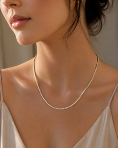 สร้อยคอเพชรเทียม 10 กะรัต ทองคำแท้ 14K แบบสี่ขา สำหรับผู้หญิงผู้ชาย-ของขวัญวันครบรอบแต่งงาน งานสั่งทำพิเศษ - Product Image 5