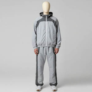 Custom High Quality <b>Wind</b> <b>Breaker</b> Streetwear Set Men Windbreaker Nylon Tracksuit - Product Image 5