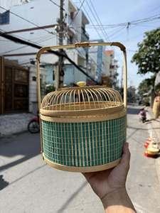 Traditional Woven Bamboo Suitcase Basket | Versatile Gift Presentation <b>Box</b> for Mid-Autumn & Lunar New Year Bamboo basket <b>box</b> - Product Image 3