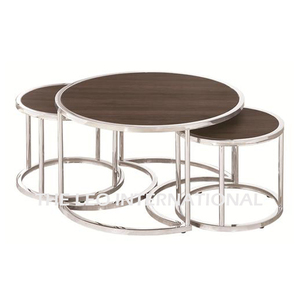 Mesa de Centro de Lujo para Sala de Estar u Oficina, Diseño de Árbol en Aluminio y Metal con Tapa de Vidrio, Color Gris, Muebles de Alta Calidad - Product Image 6