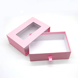 Custom PVC Clear <b>Window</b> Slide Out Paper Gift Boxes Folding Packing Drawer Boxes for Cosmetic Product Packaging - Product Image 4