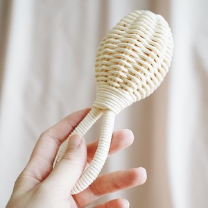 Sonajeros de bebé hechos a mano de ratán natural, juguetes sensoriales para niños de calidad superior, sonajero para recién nacidos - Product Image 6