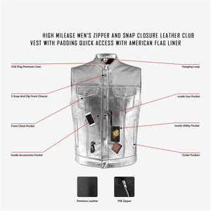 เสื้อกั๊กหนังไร้แขนสำหรับผู้ชายรุ่นใหม่ คุณภาพสูง ระบายอากาศได้ดี ปรับแต่งได้ทุกฤดู ดีไซน์ล่าสุด รับผลิตตามแบบ (OEM) ขายส่ง - Product Image 2