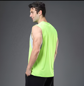 Débardeur pour homme, écologique, respirant, tricoté, séchage rapide, en spandex/coton, pour la gym, la musculation, le fitness, vêtements de sport personnalisés - Product Image 3