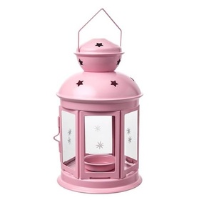 Elegant Selling Rustic <b>Red</b> Color Metal & Glass Home Decor Lantern With Matt <b>Red</b> Finish <b>Candle</b> Lantern for Outdoor & Garden - Product Image 3