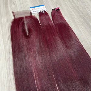 Extensiones de Cabello Liso Color Borgoña de Moda, Alta Calidad, Venta al Por Mayor - Product Image 5