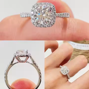 Premium <b>Cushion</b> Shape VVS1 Clarity E <b>Colour</b> Certified Diamond for Engagement Rings and Custom Jewelry - Product Image 5