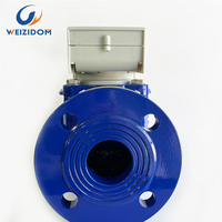 Compteur d'eau hélicoïdal vertical à élément amovible Woltman IP68 OEM ISO4064 en fer à bride avec garantie de 12 mois