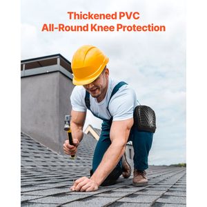 Ginocchiere da Lavoro Resistenti con Cinghie Regolabili e Rivetti, Cuscinetti in Gel Spesso per Lavori Pesanti con Protezioni per Gomiti e Fianchi - Product Image 2