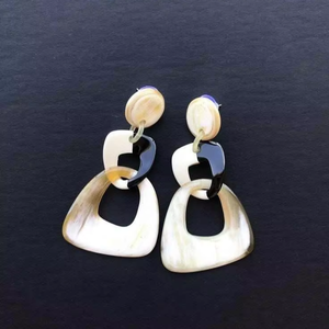 Beautiful Natural Horn <b>Earrings</b> with Natural Shape for Women Eco-Friendly Handmade Modern Fashion Jewelry From India - Product Image 1