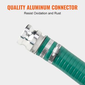 Tubo da Giardino Verde di Alta Qualità 2 x 20 piedi con Connettori Camlock, Raccordi in Alluminio, Compatibile con Varie Pompe, Adatto per Avvolgitubo di Aspirazione - Product Image 5