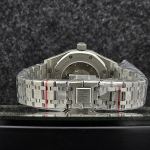 Montre de luxe pour hommes, 41mm, en acier inoxydable, mouvement mécanique automatique, analogique, lunette noire de 16mm, bracelet intégré, Sport - Product Image 4