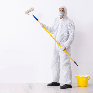 TYPE5 TYPE6 Disposable Hazmat Suits Breathable <strong>Painters</strong> Protective Disposable Clothing PP Microporous Disposable Coverall - Product Image 2