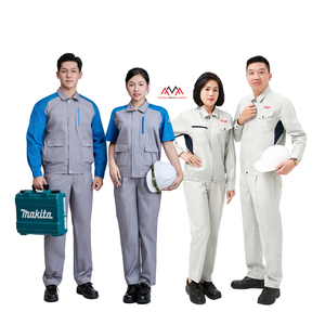 GOOD PRICE Long Sleeves <b>Stand</b> Collar <b>Work</b> Clothes Custom Overall Mechanic Electrical Safety Outdoor Worksuit FMF uniform factory - Product Image 1