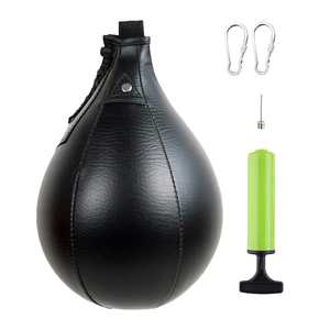 Ballons de frappe et de vitesse professionnels en cuir autoportants pour l'entraînement de boxe, option suspendue avec sac de rangement - Product Image 5