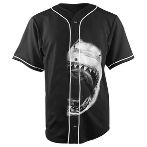 Maillot de baseball unisexe blanc à col en V, manches courtes, boutons sur le devant, respirant, séchage rapide, polyester sublimé, vêtements de sport, coupe classique - Product Image 2