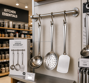 Juego de Utensilios de Cocina Premium de Acero Inoxidable, Cuchara para Servir, Espumadera, Espátula, Proveedor de Calidad de Exportación - Product Image 4