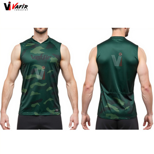 Tenue de football 7v7 sublimée imprimée, avec casque rembourré, gants respirants, antibactériens, séchage rapide, sans manches, personnalisable - Product Image 6
