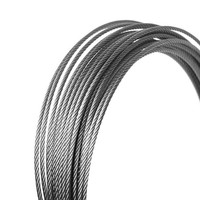 316 Edelstahl-Drahtseil 1/8" 3/16" 1/4" 1x19 7x7 7x19 AISI-Standard 1370-2160MPA Zugfestigkeit Kaltgeformt
