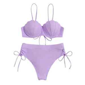 Conjunto de bikini minimalista con tiras ajustables, traje de baño sexy de dos piezas para mujer, ideal para bronceado profesional. - Product Image 5